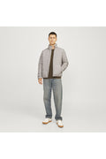 Jack&Jones State Packable Puffer Collar Men's Beige Stand Collar Coat