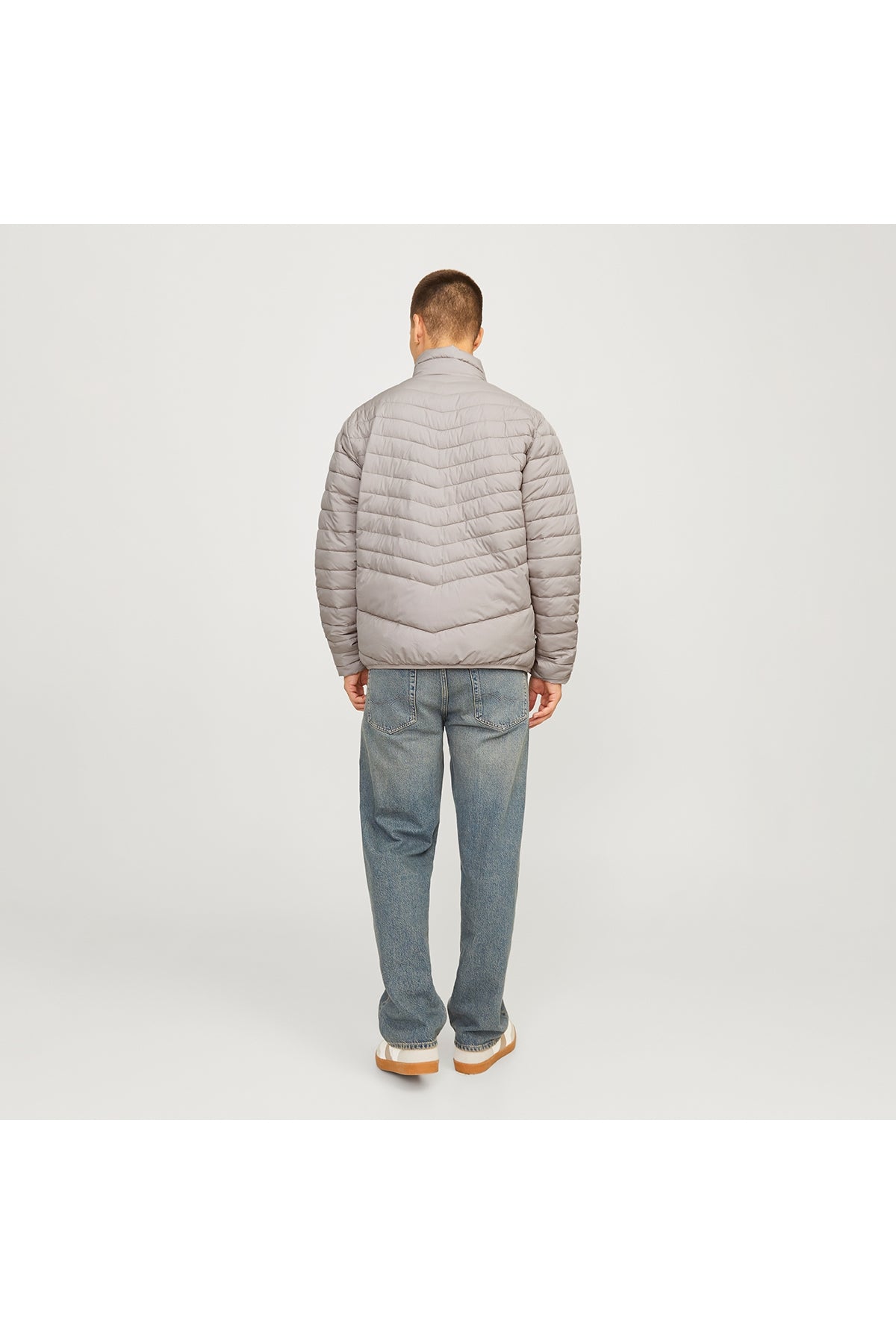 Jack&Jones State Packable Puffer Collar Men's Beige Stand Collar Coat