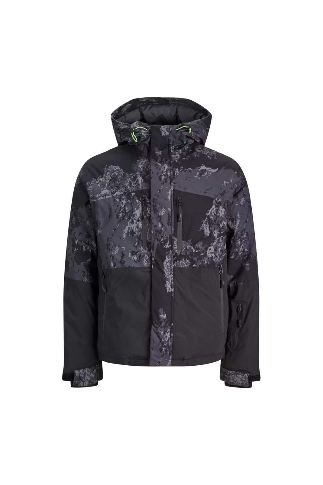12241637 Jcoalpine Jacket Black-Grey
