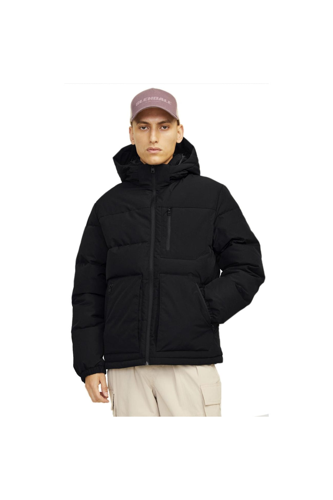 12258416 Jjeotto Puffer Jacket Black
