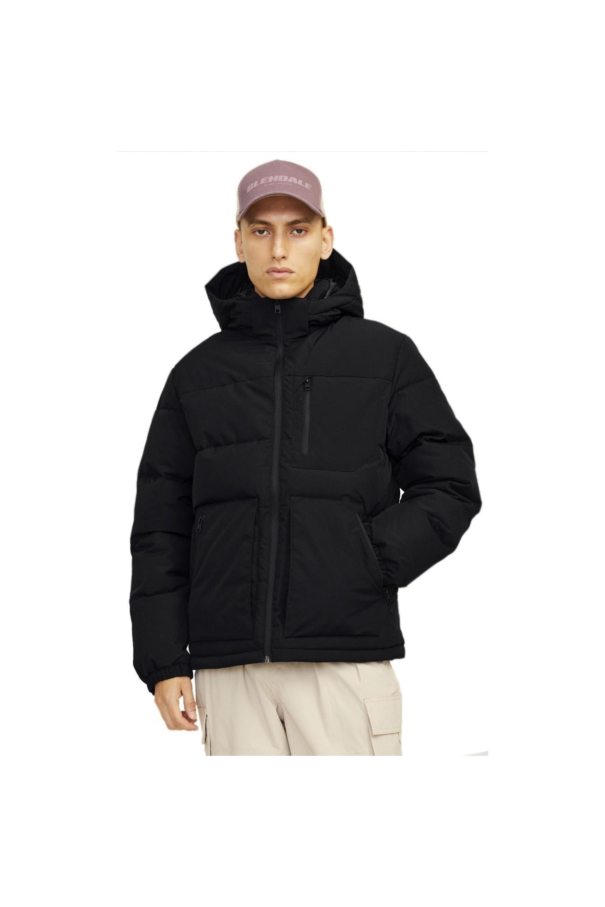 12258416 Jjeotto Puffer Jacket Black
