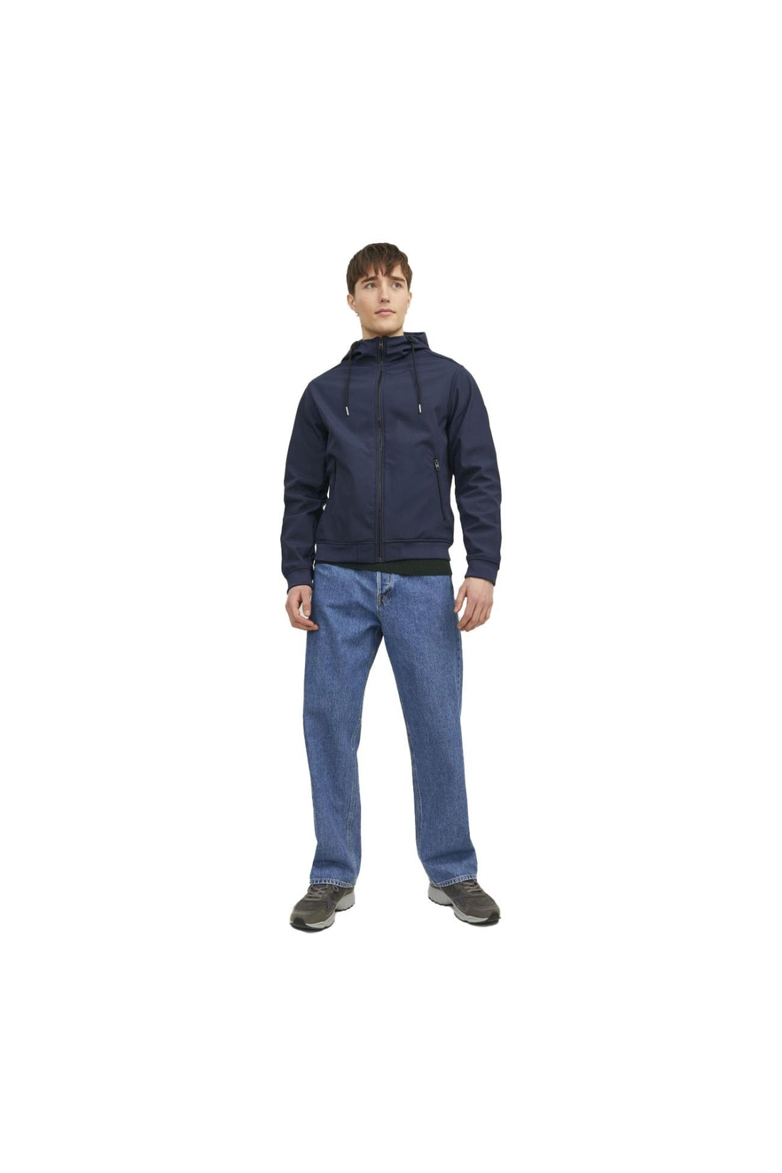 12236300 Jjebasic Softshell Hood Noos Navy