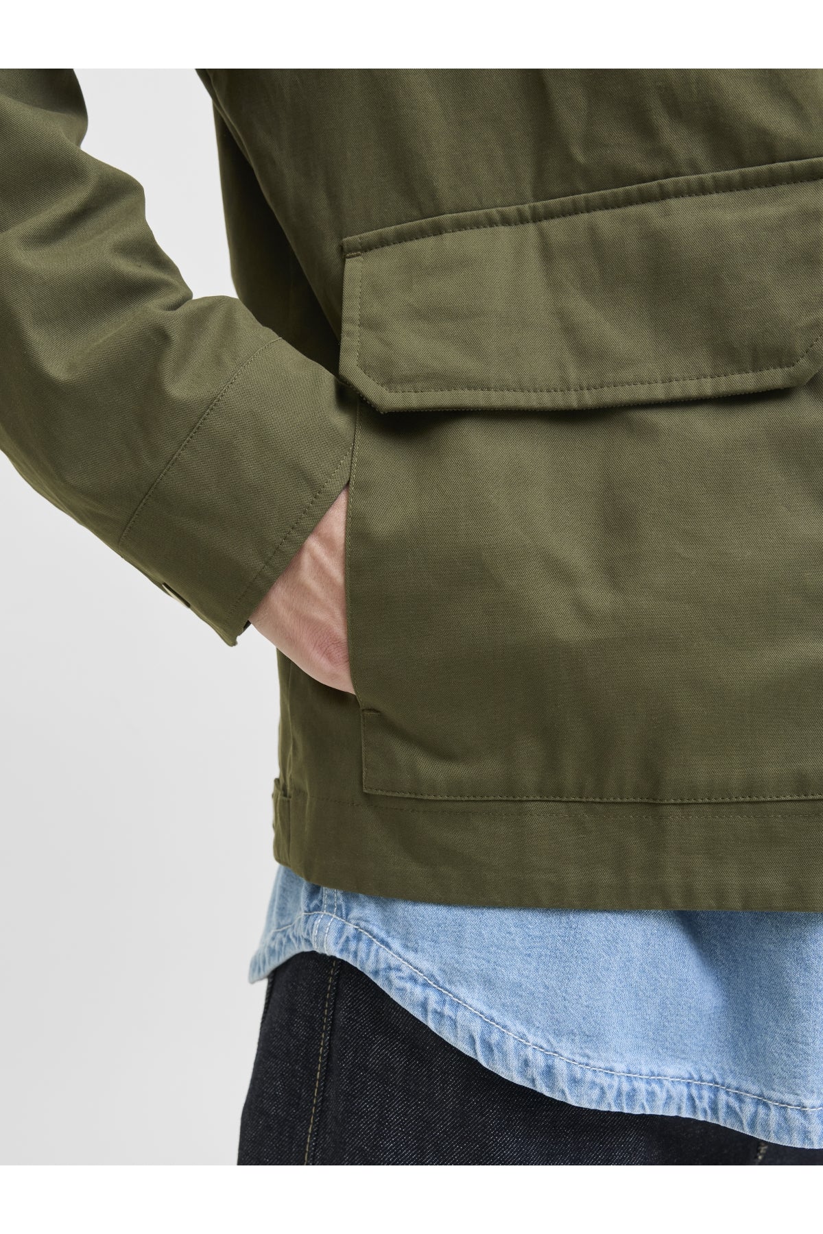 Jack Jones Jprccruver Utility Jacket Sn Mens Green Jacket 12284930-21