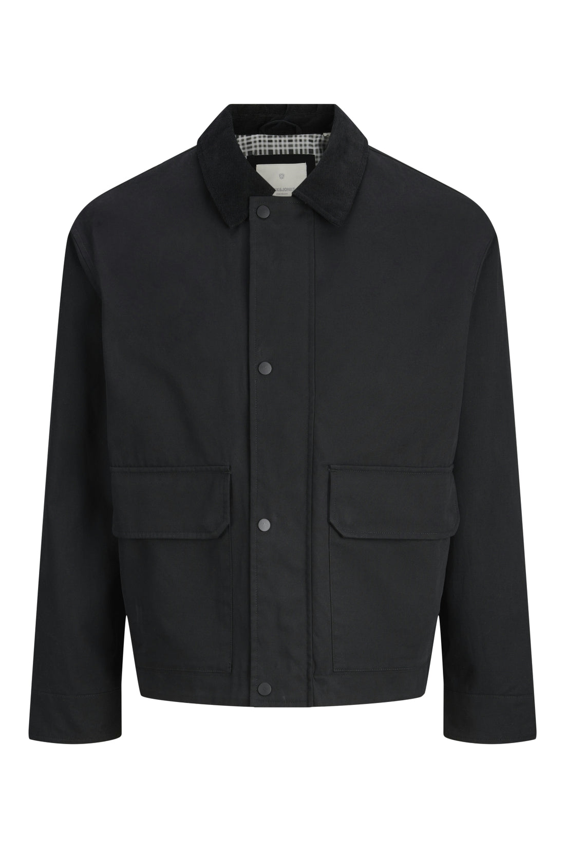Jack Jones Jprccruver Utility Jacket Sn Mens Black Jacket 12284930-02