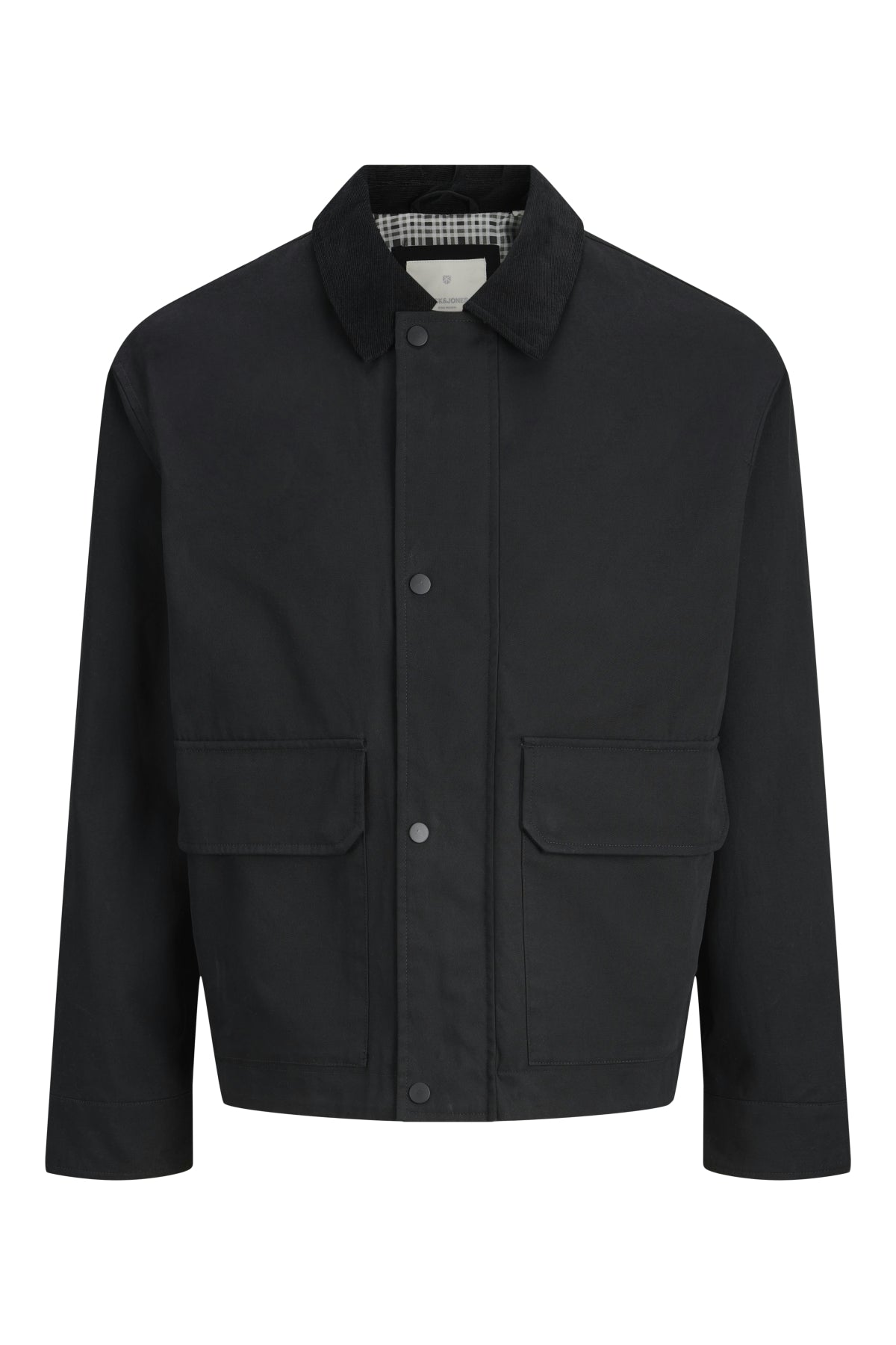 Jack Jones Jprccruver Utility Jacket Sn Mens Black Jacket 12284930-02