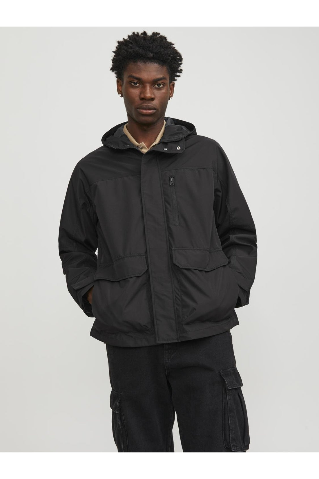 Jack Jones Jcohike Light Jacket Men's Black Jacket 12253569-02