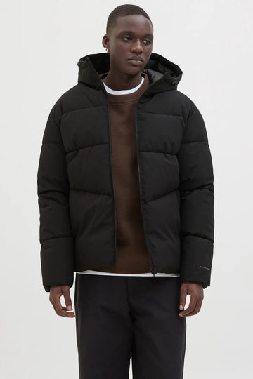 Men's Jjglobal Hooded Inflatable Coat 12283517 Black