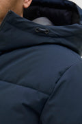 Men's Jjglobal Hooded Inflatable Coat 12283517 Navy Blue
