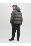 Jack Jones Jjglobal Puffer Jacket Pls Men's Grey Plus Size Coats 12283873-05