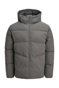 Jack Jones Jjglobal Puffer Jacket Pls Men's Grey Plus Size Coats 12283873-05