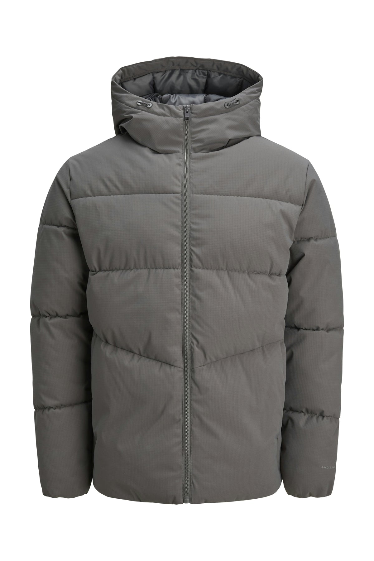 Jack Jones Jjglobal Puffer Jacket Pls Men's Grey Plus Size Coats 12283873-05