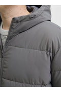 Jack Jones Jjglobal Puffer Jacket Pls Men's Grey Plus Size Coats 12283873-05