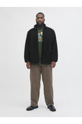 Jack Jones Jornorrebro Teddy Jacket Pls Men's Black Plus Size Coats 12284073-02