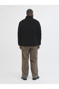 Jack Jones Jornorrebro Teddy Jacket Pls Men's Black Plus Size Coats 12284073-02