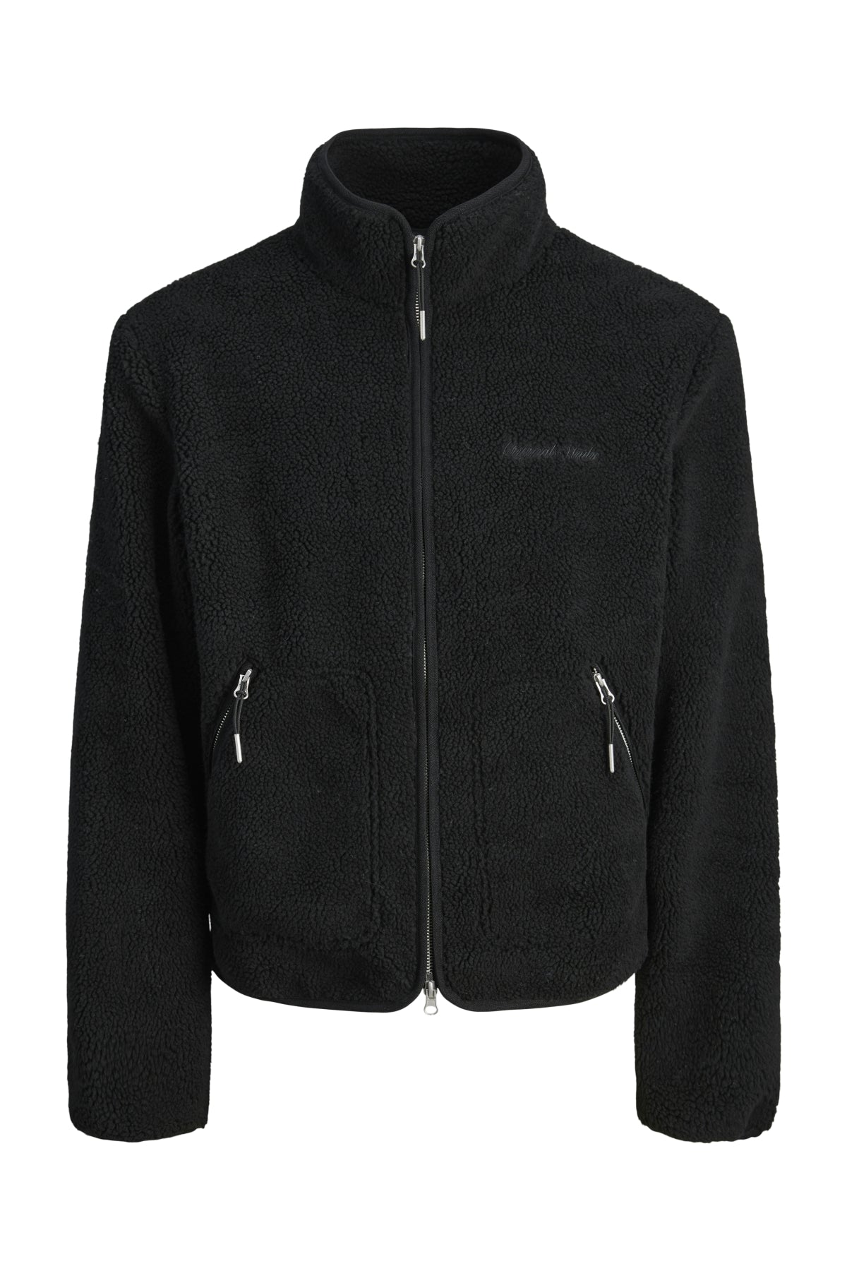 Jack Jones Jornorrebro Teddy Jacket Pls Men's Black Plus Size Coats 12284073-02