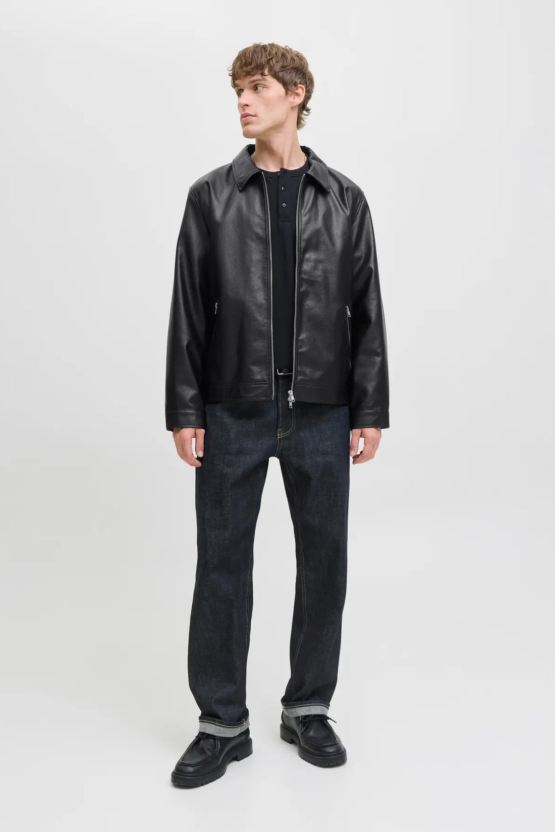 Men's Jecasablanca Leather Jacket 12278839 Black