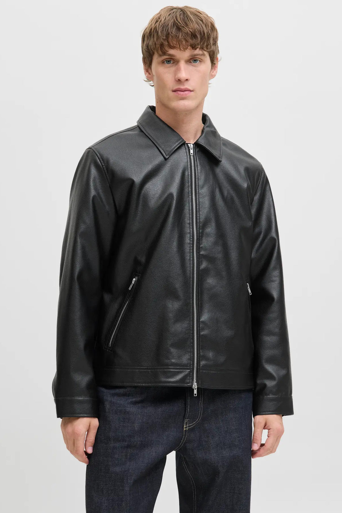 Men's Jecasablanca Leather Jacket 12278839 Black