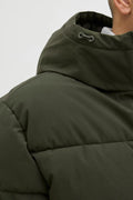 Men's Jjglobal Hooded Inflatable Coat 12283517 Dark Green