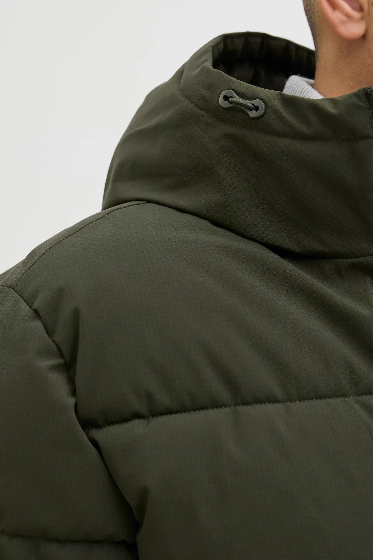 Men's Jjglobal Hooded Inflatable Coat 12283517 Dark Green