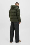 Men's Jjglobal Hooded Inflatable Coat 12283517 Dark Green