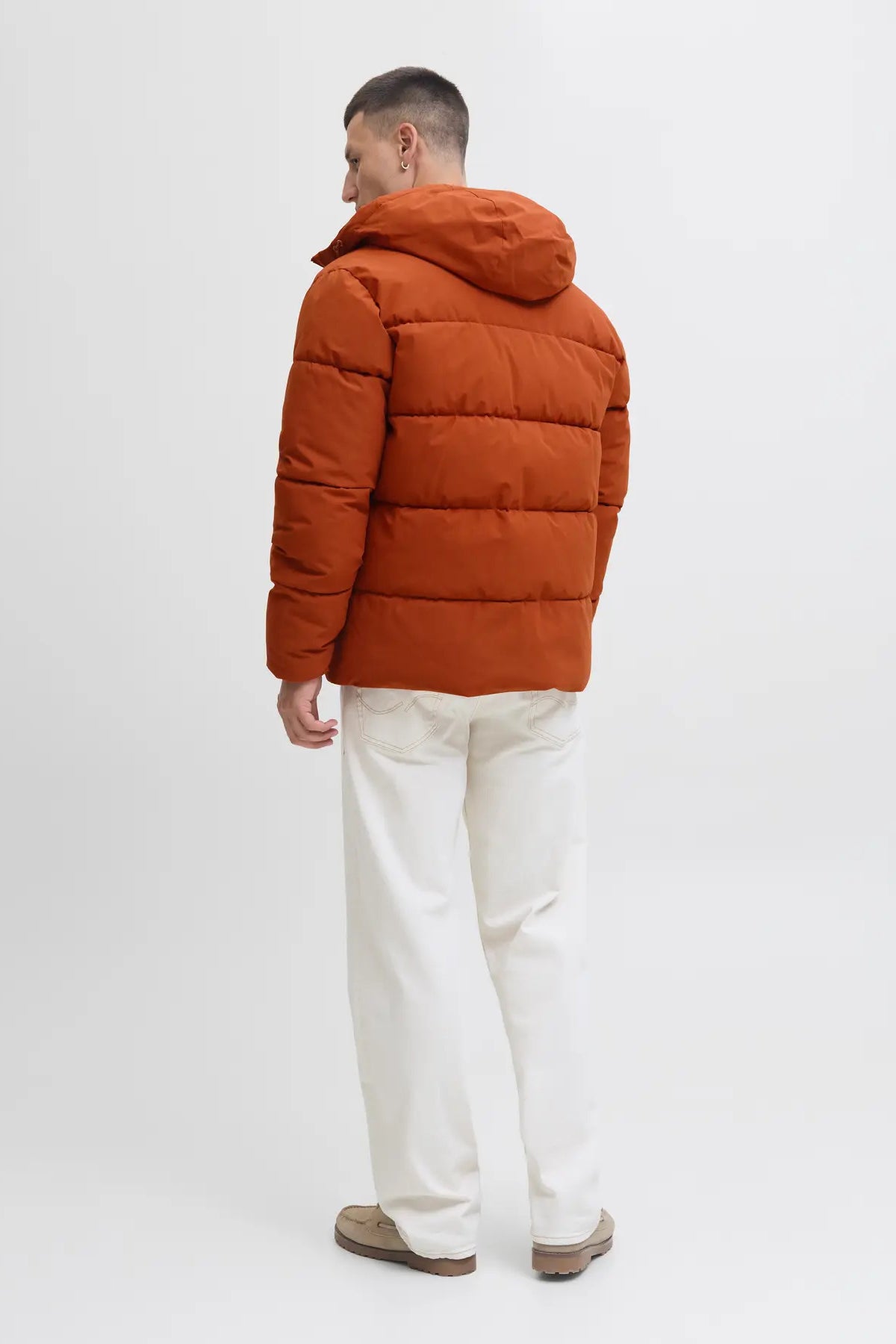 Mens Jjglobal Hooded Inflatable Coat 12283517 Tile