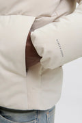 Men's Jjglobal Hooded Inflatable Coat 12283517 Ecru
