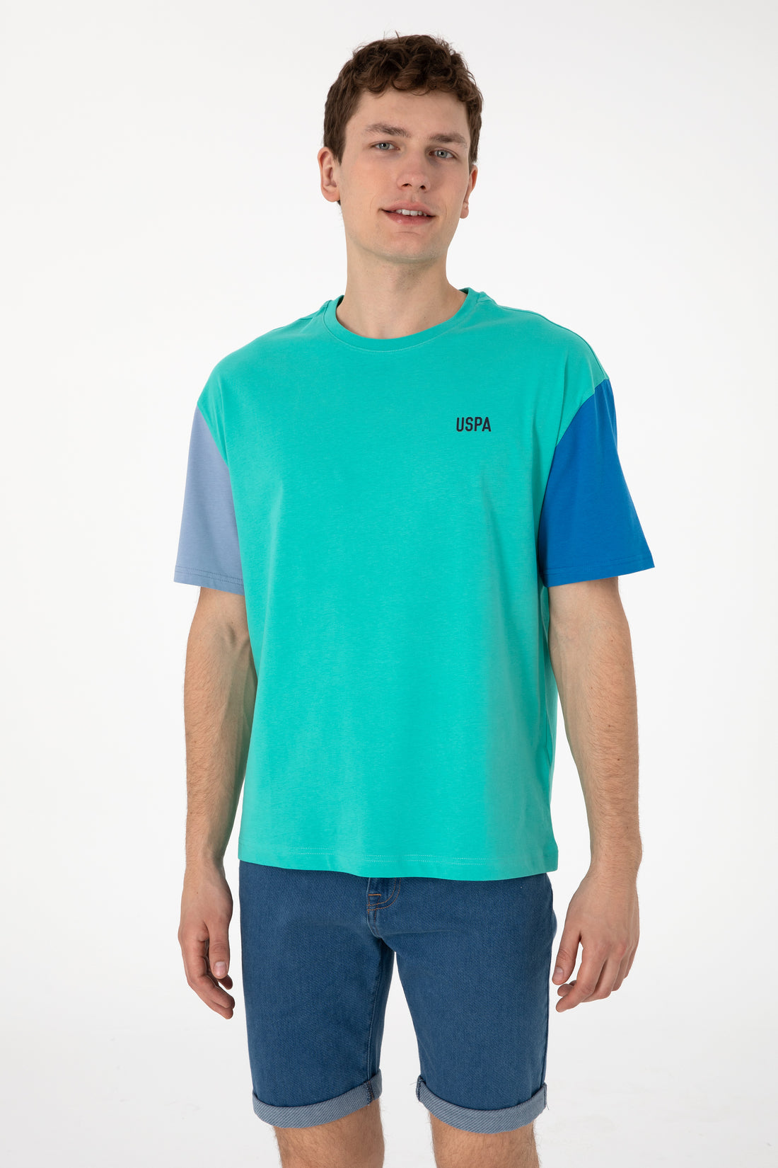Men's Comfort Fit Crew Neck Mint T-Shirt