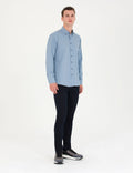 Blue Regular Fit Long Sleeve Shirt