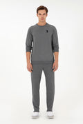 Men's Anthracite Melange Basic Sweatshirt