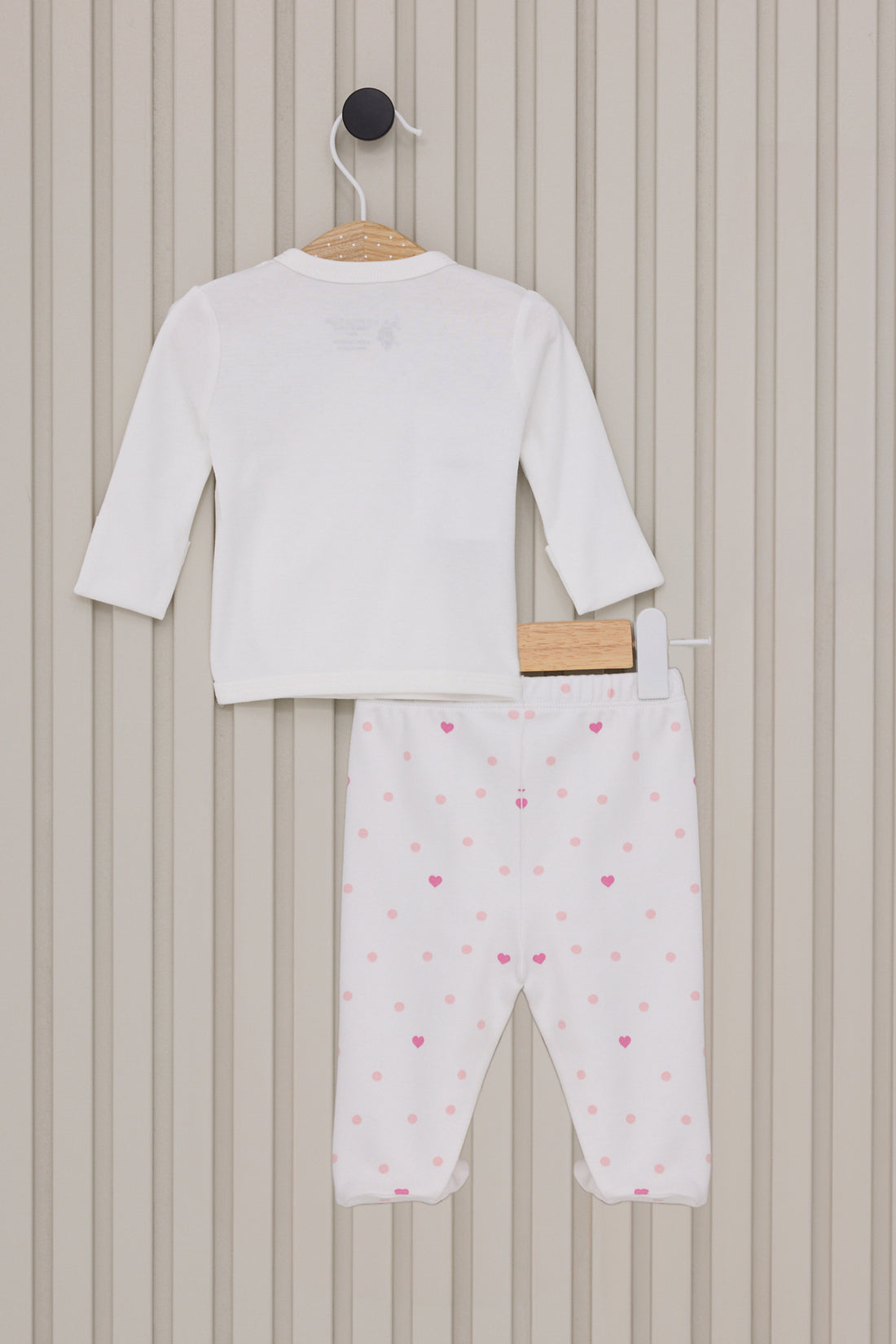 Baby Girl White Hospital Outlet 100% Cotton 5-Piece Zipper Set