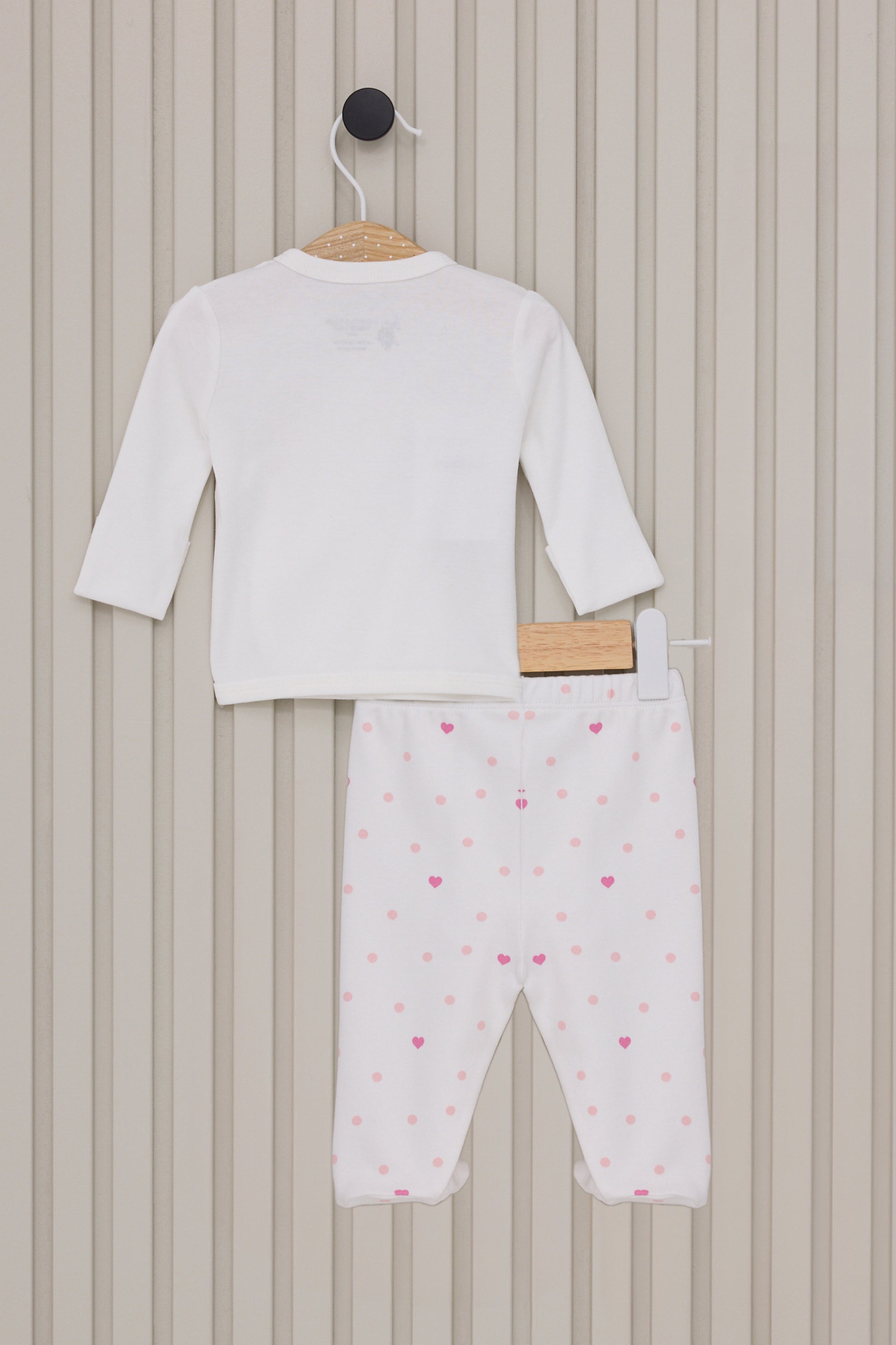 Baby Girl White Hospital Outlet 100% Cotton 5-Piece Zipper Set