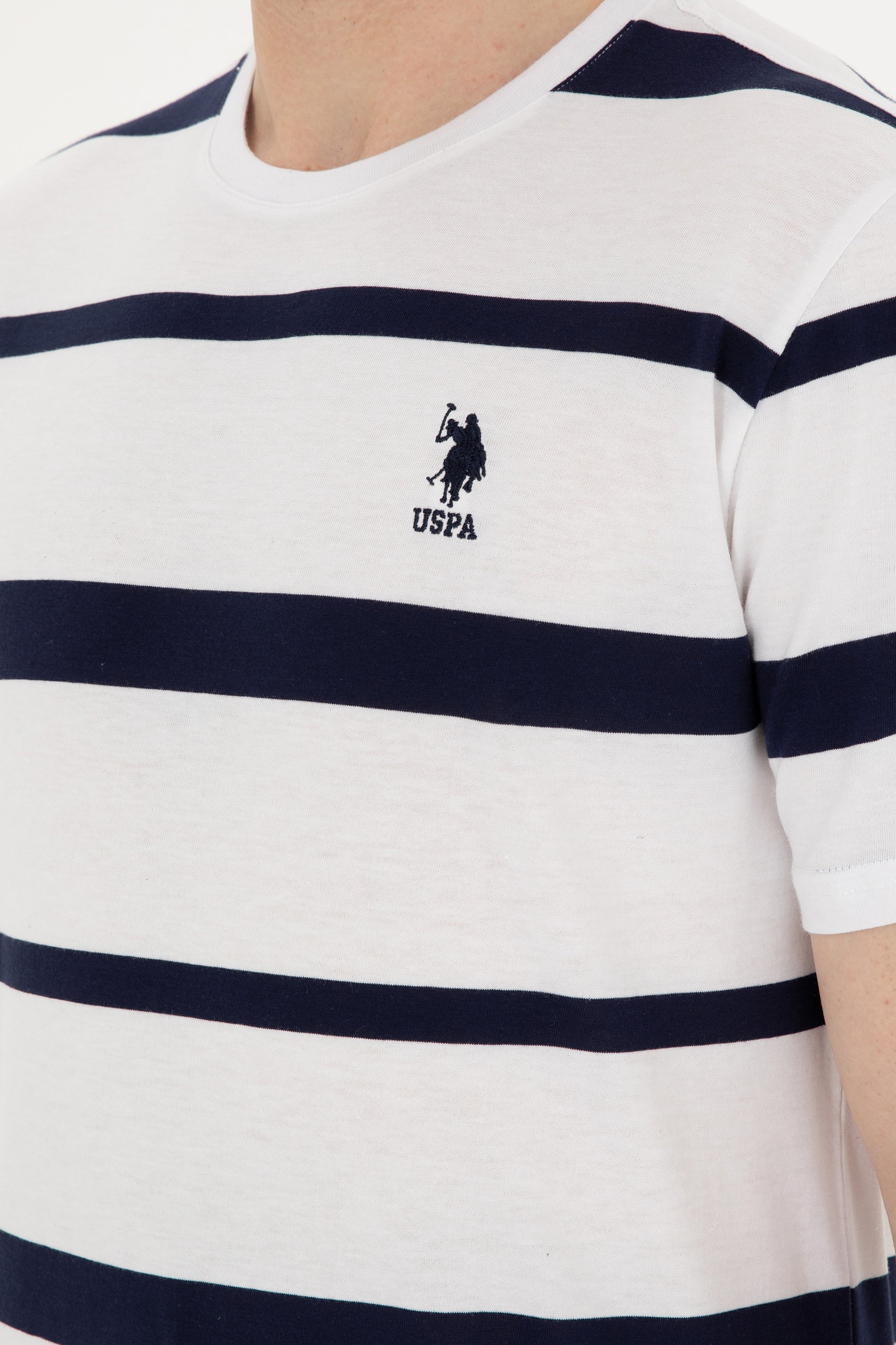 Men's Regular Fit Crew Neck White T-Shirt