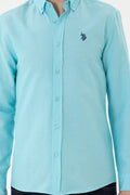 Men's Mint Long Sleeve Basic Shirt