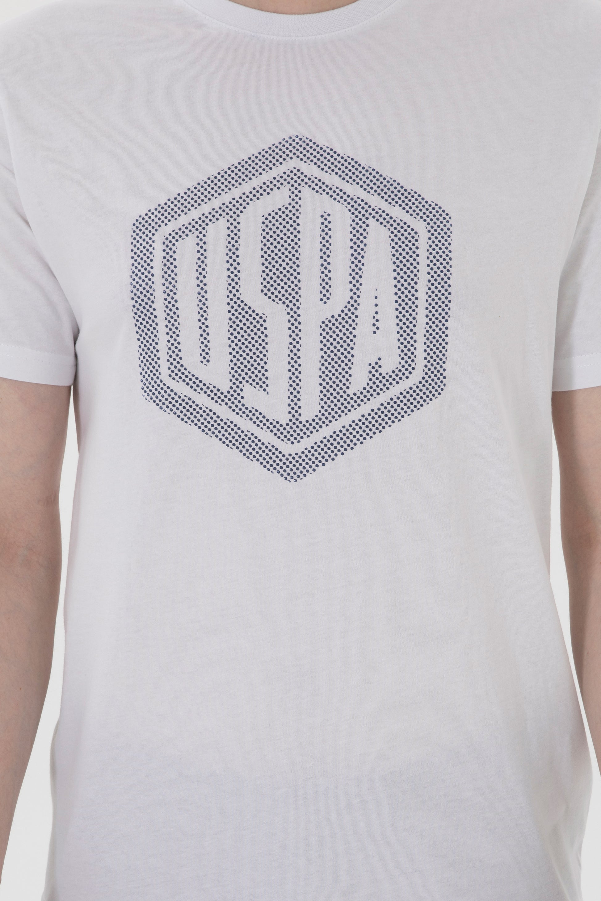 Men's Regular Fit Crew Neck White T-Shirt