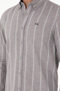 Men's Grey Long Sleeve Shirt