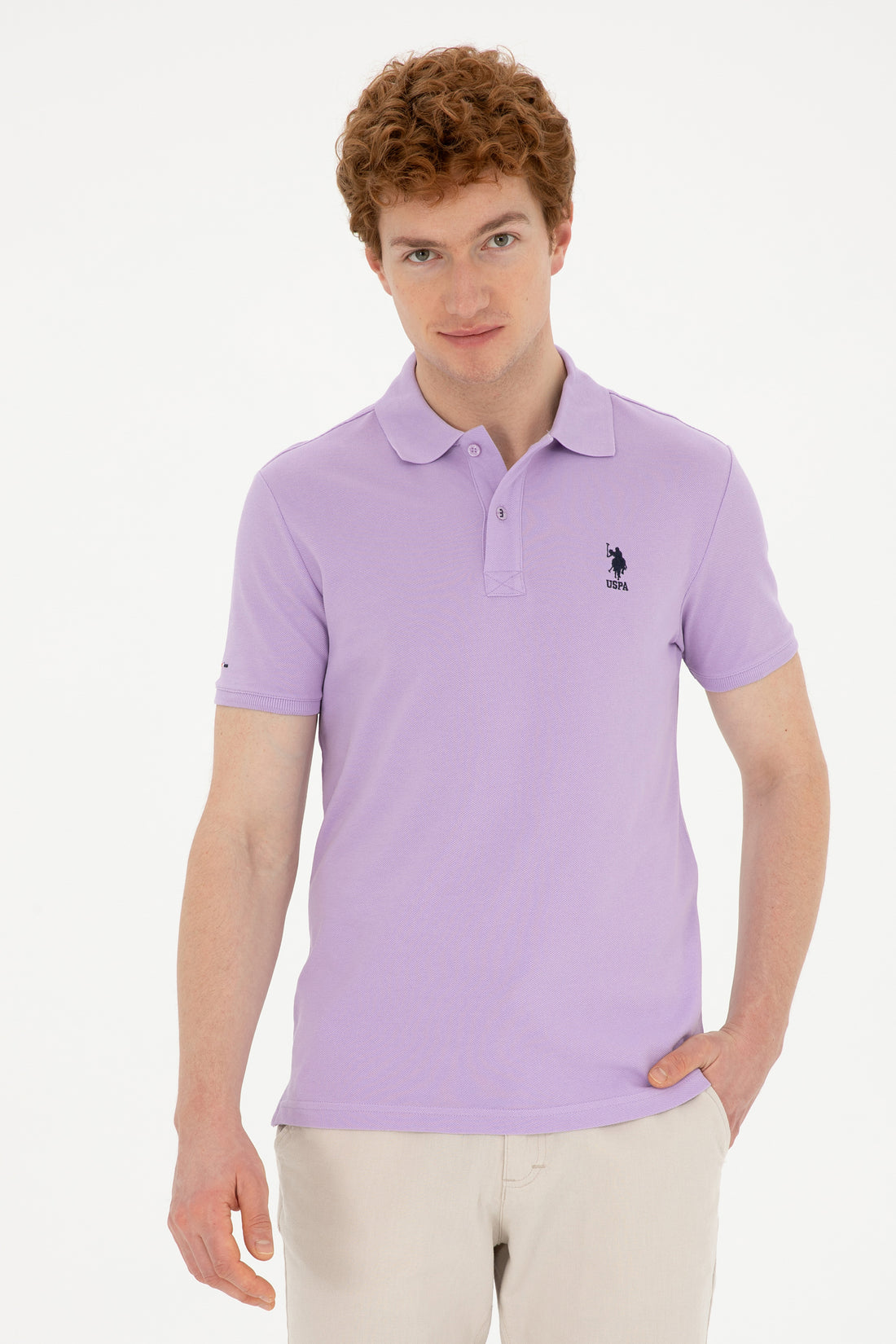 Men's Lilac Basic T-Shirt