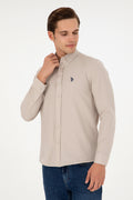 Men's Stone Long Sleeve Basic Shirt