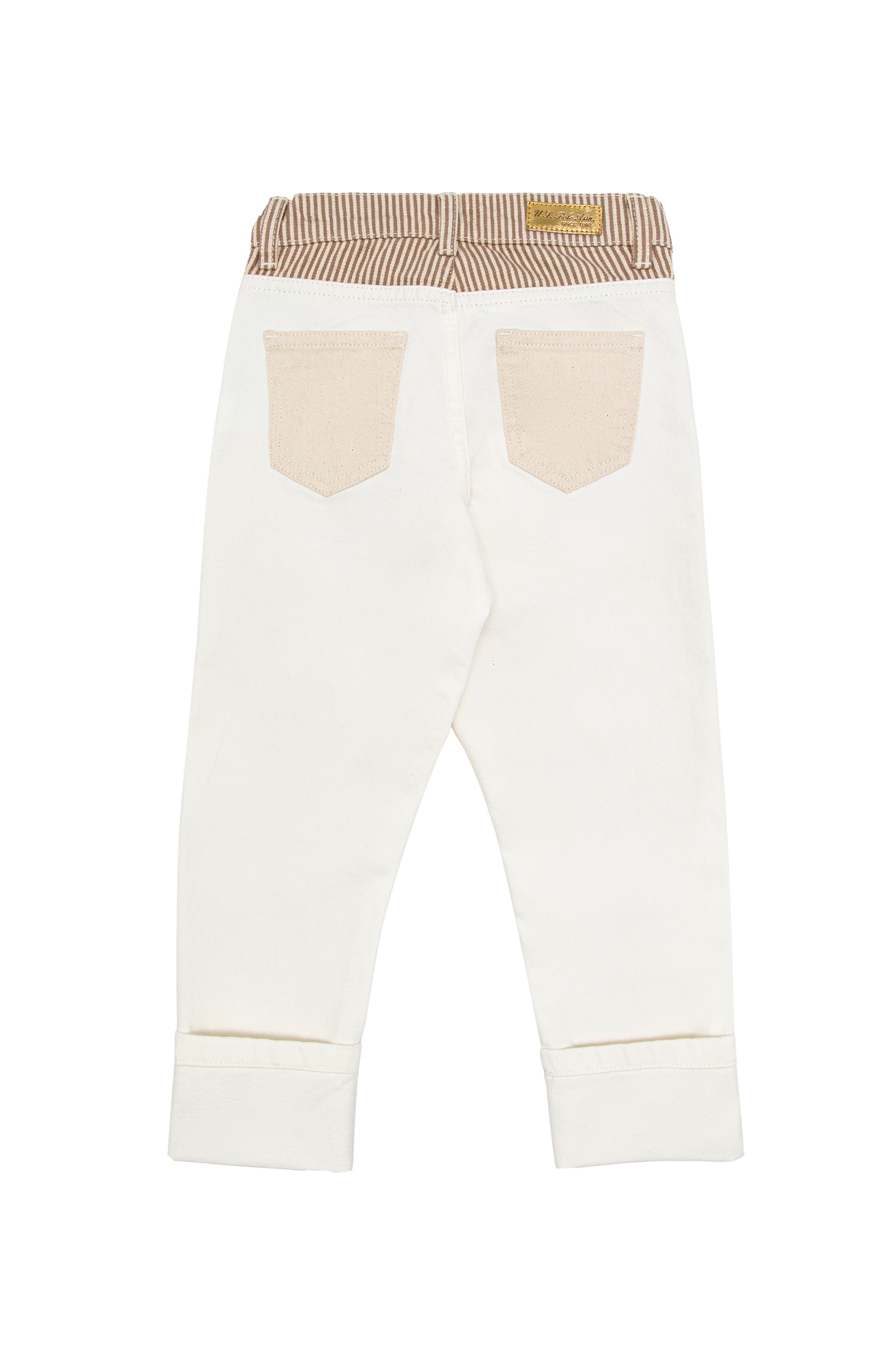 Girl's Cream Jeans