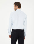 Light Blue Slim Fit Long Sleeve Basic Shirt