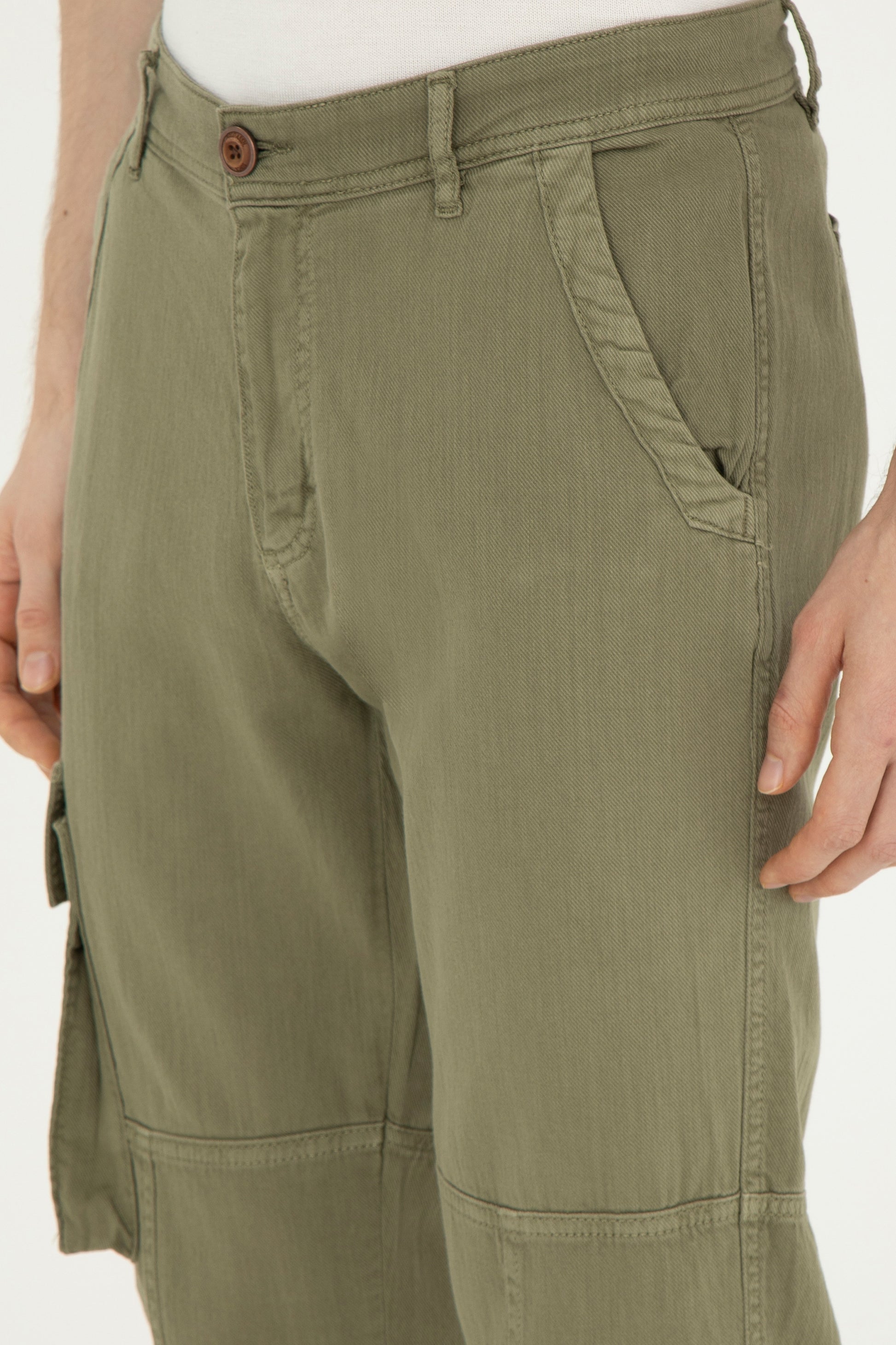 Men's Dark Khaki Canvas Pants