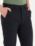 Black Slim Fit Canvas Pants