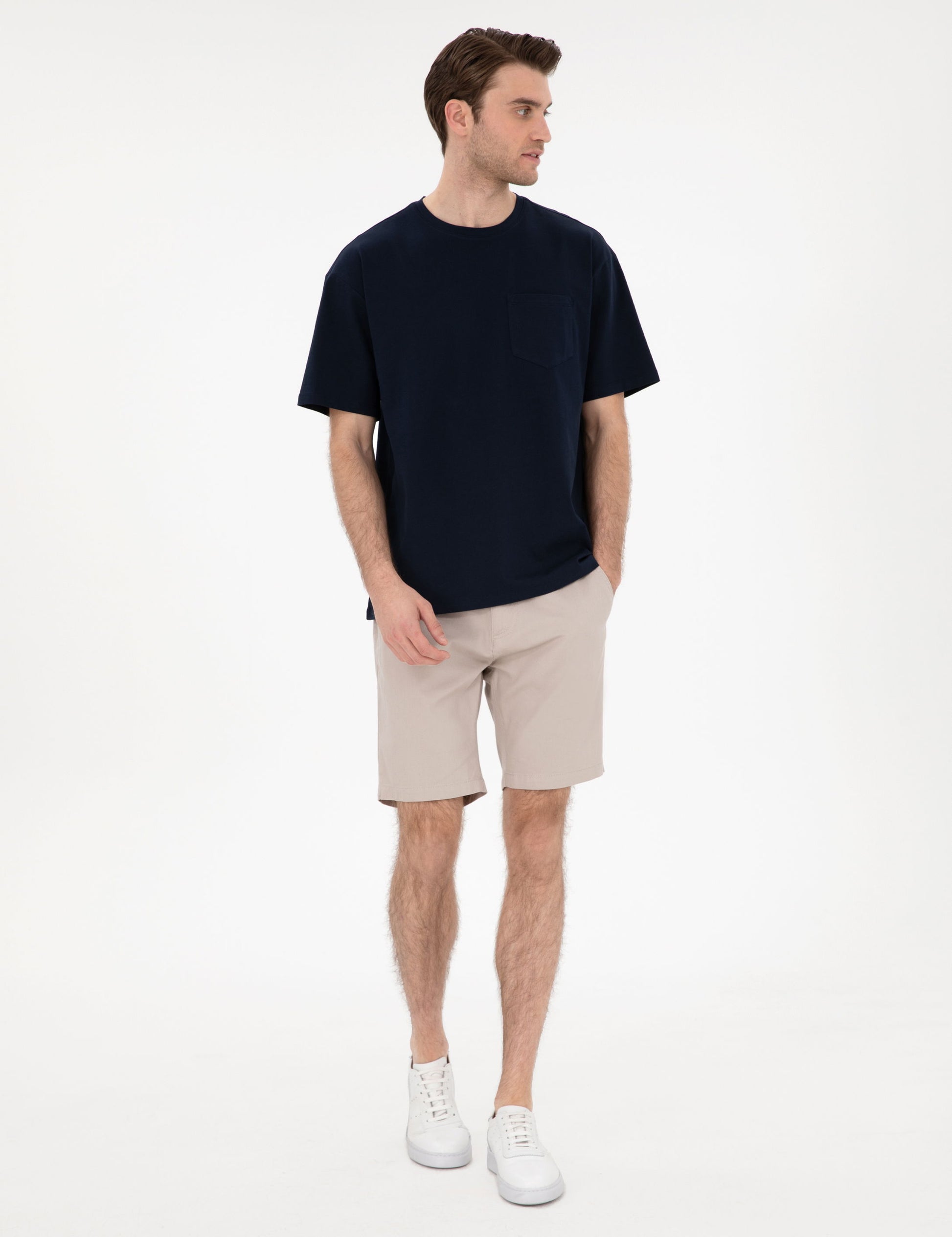 Navy Blue Comfort Fit Basic T-Shirt