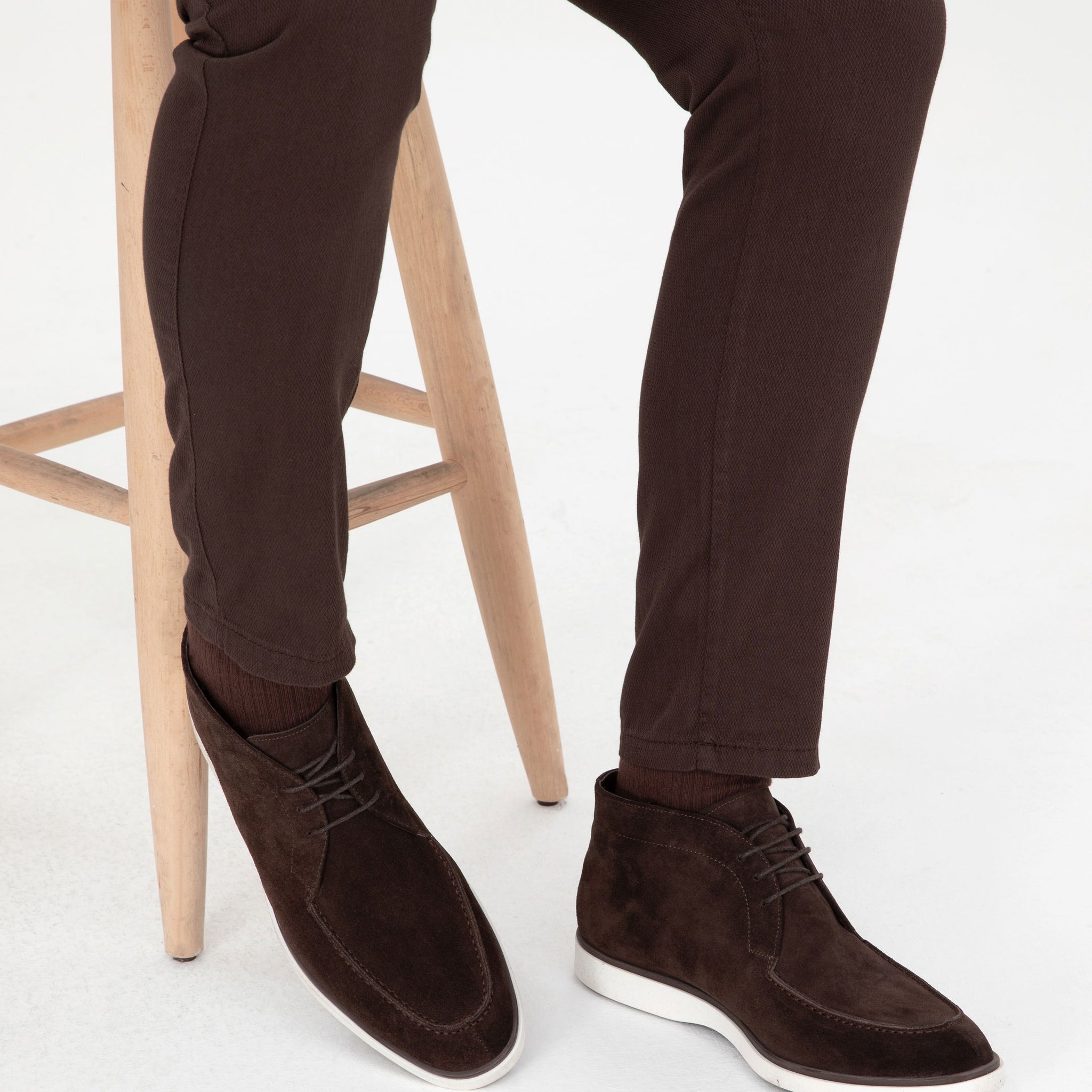 Brown 100% Leather Casual Shoes