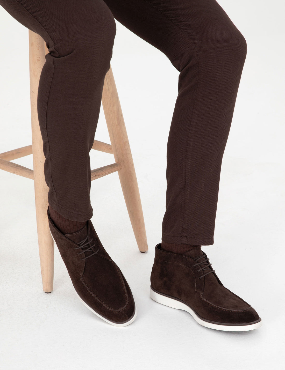Brown 100% Leather Casual Shoes