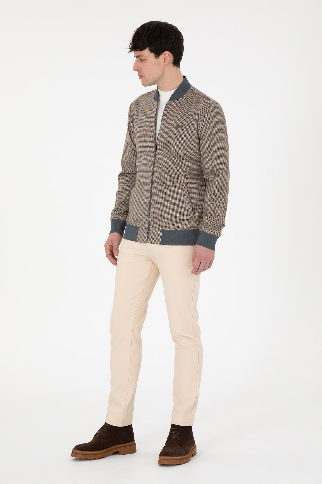 Men's Cream Canvas Pants