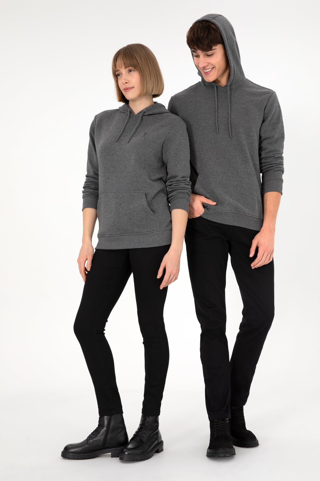 Men's Anthracite Melange Basic Sweatshirt