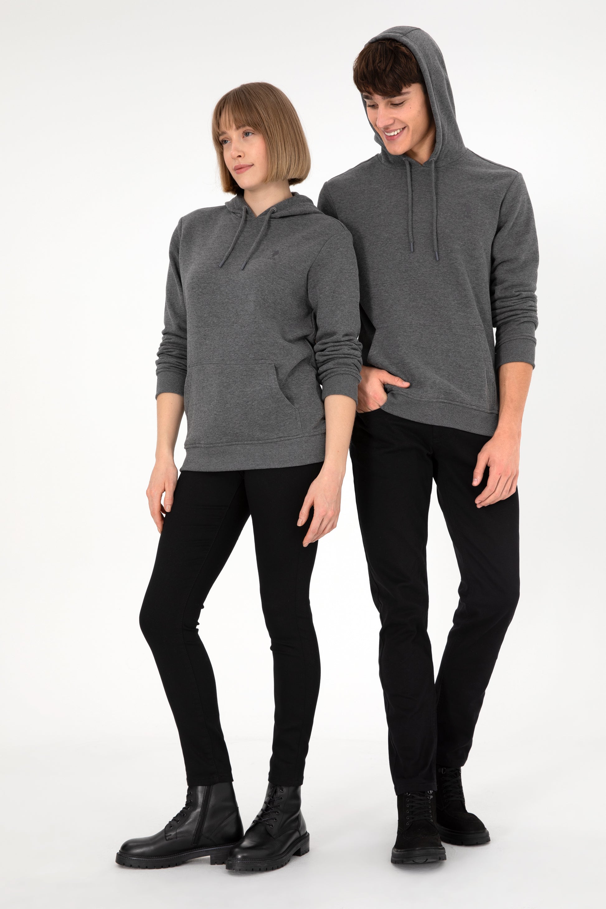 Men's Anthracite Melange Basic Sweatshirt