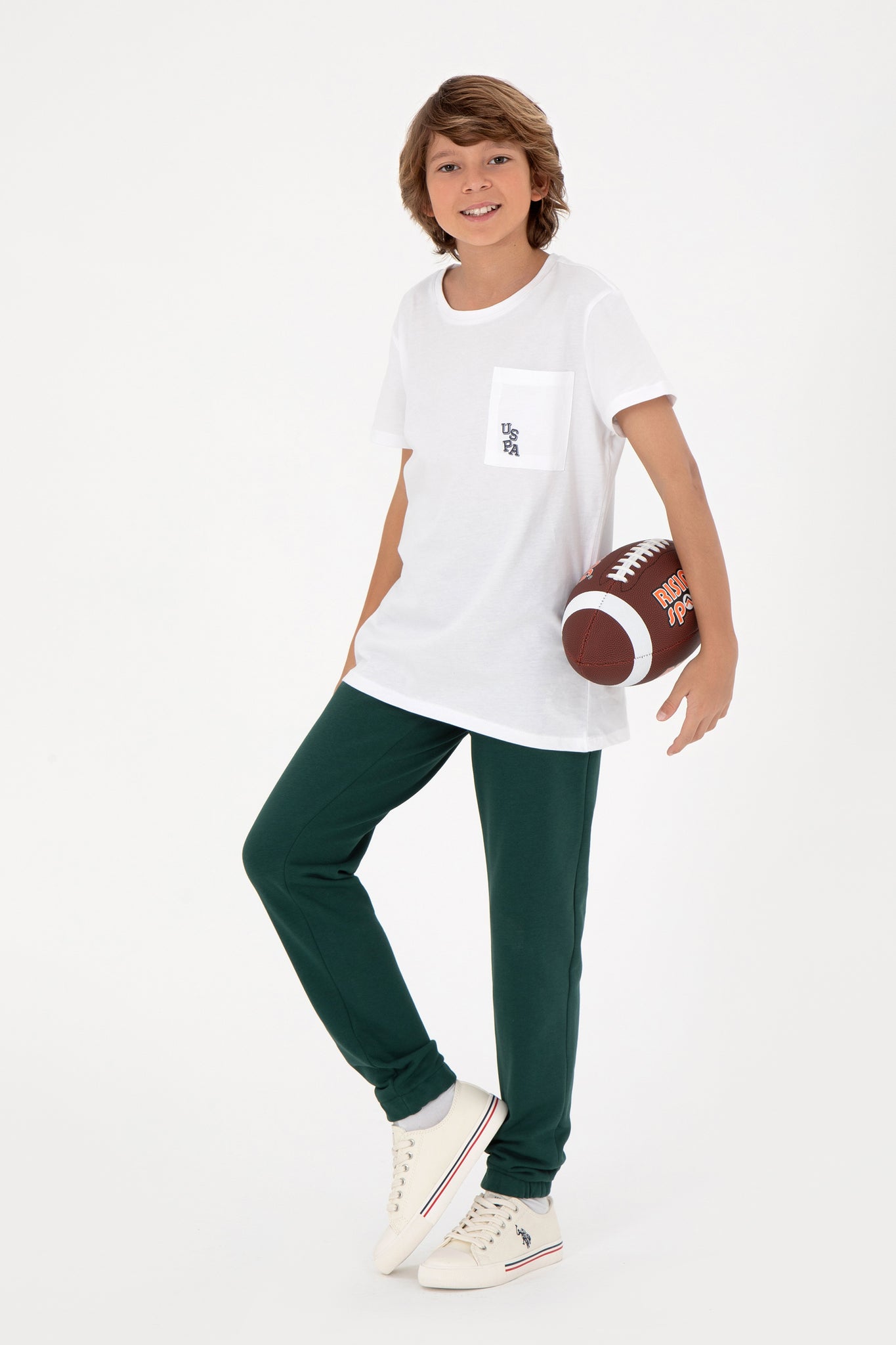 Boy's Dark Green Sweatpants