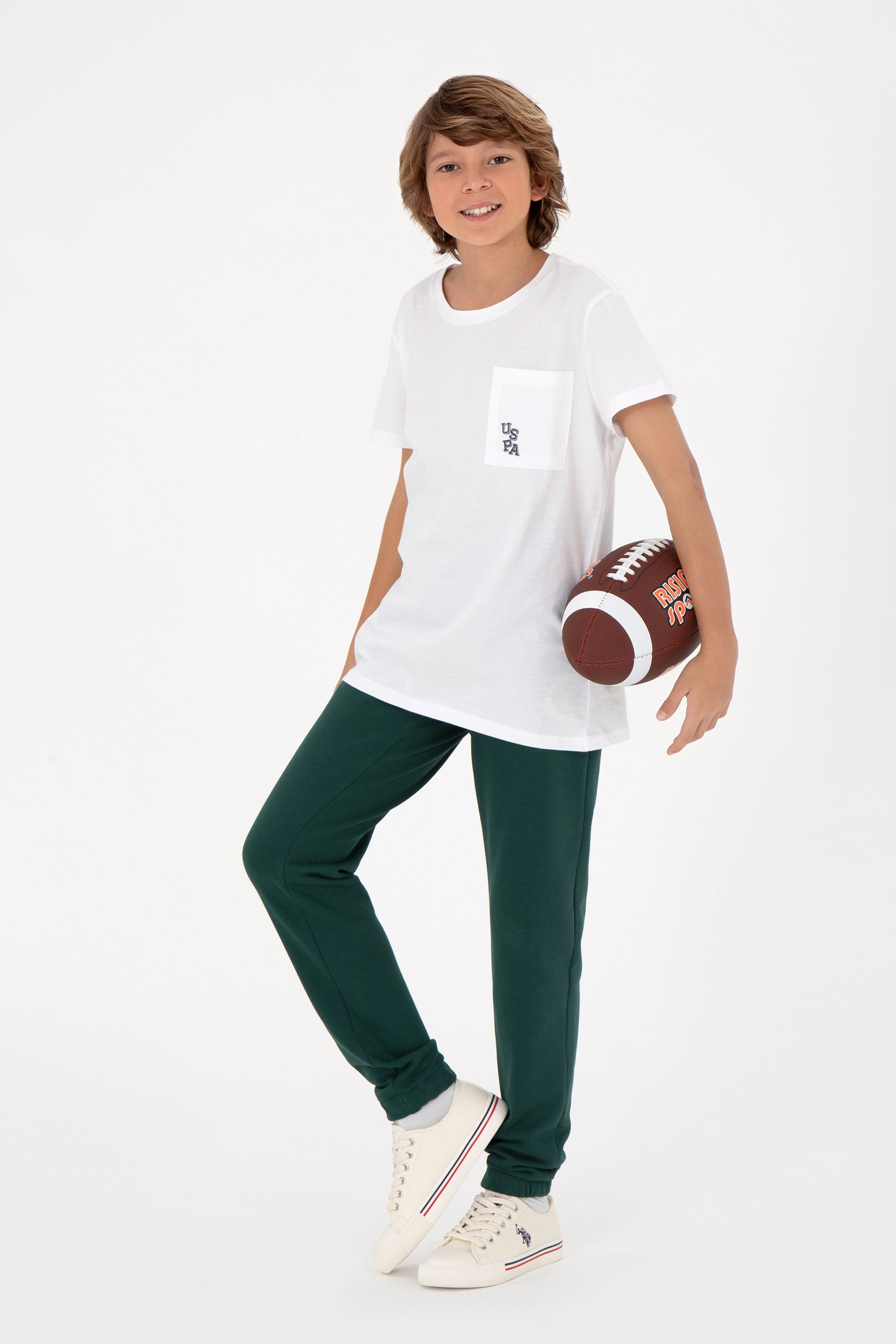 Boy's Dark Green Sweatpants