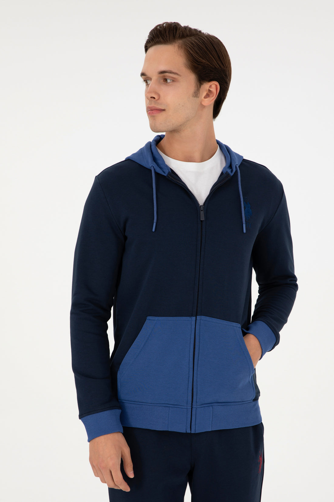 Men's Navy Blue Knitted Cardigan